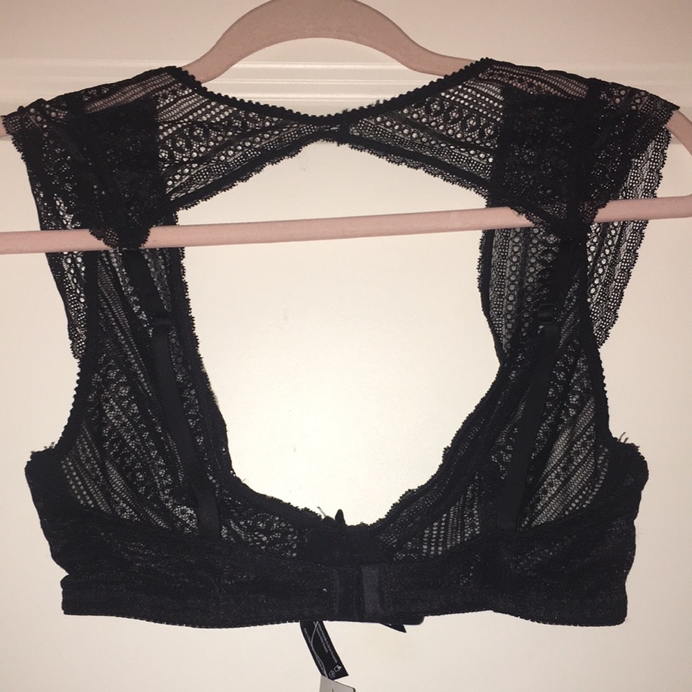 NWT Urban outfitters sheer black unsworn bra top
